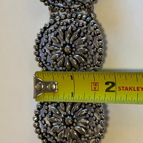 Ornate Silver Medallion Bracelet - Picture 4 of 5